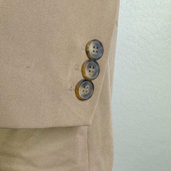 Topshop Belted Tunic Blazer Suit Jacket Tan Office Business Career Size 4 NEW - Picture 8 of 12